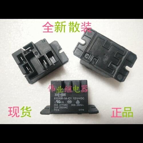 832AW-1A-C1 12VDC New High Power Relay 30A