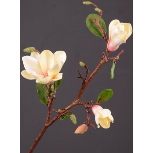 93cm Artificial Magnolia Flower Fake Explosion Model Plastic Plants Model Room Landscaping Hotel Garden Home Decor Photo Props