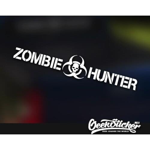 1Pair Zombie Hunter Windshield Car Vinyl Decal Sticker Walking Dead Car Sticker TWD for TRD Jeep truck Ford The Walking Dead
