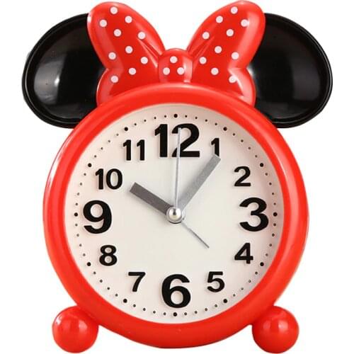 Disney explosion cartoon Mickey Minnie Mouse alarm creative personality blue pink red alarm clock student boy girl kids