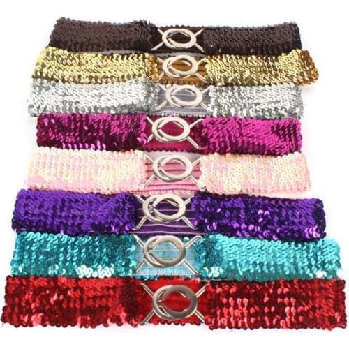 One piece Women Fashion Waistband Dress Accessories Vintage Manual Sequins Belt Straps 2021 Design Buckle Leather Belt Waistband