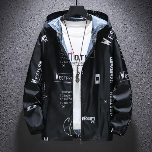 2021 New Summer Jacket Men Large Size Ultra Thin Breathable Sun Outwer Clothes Teenagers Loose Basketball Sports Coat FS2967