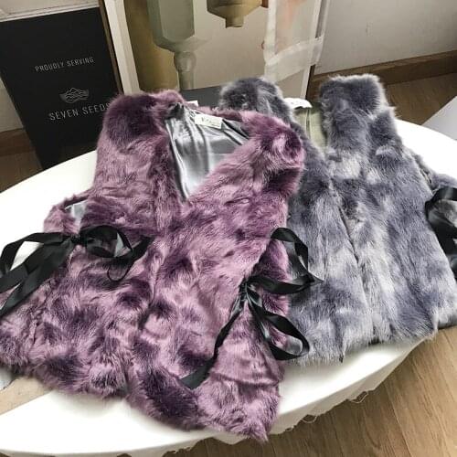 Fur Short Vest Coat Womens 202020s New Vest Jacket