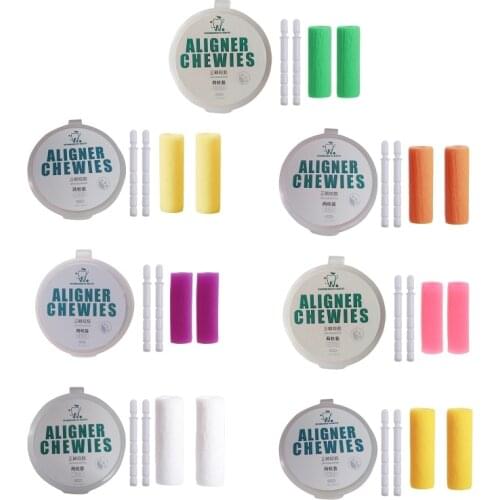 2021 New 1Pair Tooth Chew Aligners for Tooth Aligner Chewies Aligners Tray Seaters Purple