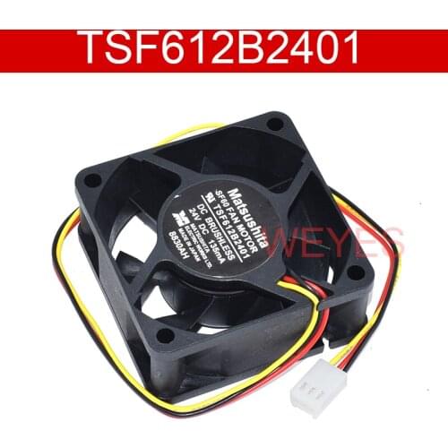Original For Matsushita TSF612B2401 DC24V 135mA 60x60x25mm 3-Wire Server Cooler Fan