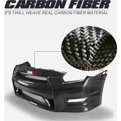 Suit For R35 Nissan Gtr Oem Refit the Front Bumper with Carbon and Resin Fiber