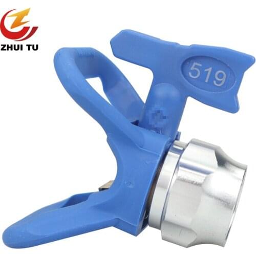 Spray Gun Blue Nozzle Seat Spray Paint Accessory Universal Tool Airless Paint Spray Gun Flat Tip Nozzle Guard Seat Paint Sprayer