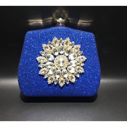 Bee In Fly Luxury Diamond Evening Bag Sun Flower Jewelry Banquet Bag Bridal Handbag