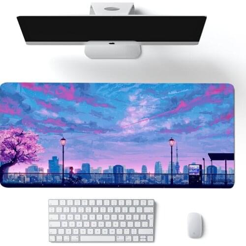 Pink mouse pad Moon landscape Large Mouse pad PC Computer mat Free Shipping Large Mouse Pad Keyboards mouse pad mat mouse pad