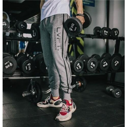 2020 Jogging Pants Men Running Trousers Fitness Sport Pencil Pants Men Cotton Soft Bodybuilding Joggers Gym Running Trousers