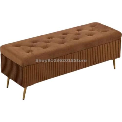 Light Luxury Shoes Changing Stool Door Household Multifunctional Storage Stool Bed Tail Stool Shop Fitting Room Try On Shoes