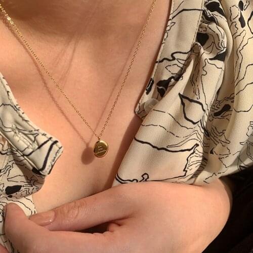 Titanium With 18K Gold Letter Choker Necklace Women Stainless Steel Jewelry Designer T Show Runway Gown Rare Glam Japan Ins