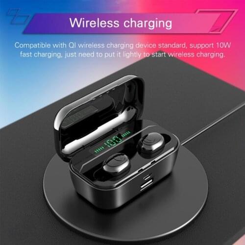 TWS G6S Bluetooth Earphones True Wireless Earbuds With LED Display Charging Case Bilateral Stereo Sports Music Headset Headphone
