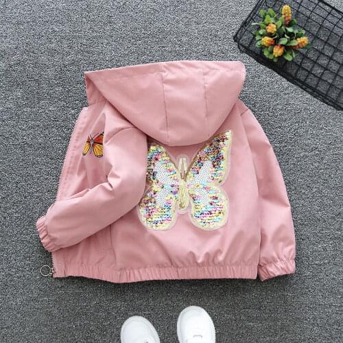 Spring Waterproof Coat For Girl Baby Trench Coat Windbreaker Cartoon Fall Kid Child Fashion Clothes Hooded Outerwear 2-10Y
