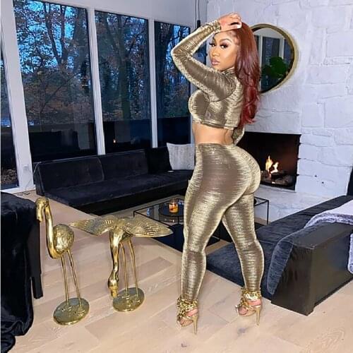 2Pcs Bright color Women Yoga Set Gym Clothing Fitness Leggings+Cropped Shirts Sport Suit Women Long Sleeve Tracksuit Active Wear