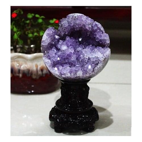 ZSR 904++++++ Authentic Uruguay stone Amethyst ball ornaments small Amethyst hole natural agate stone ornaments smile