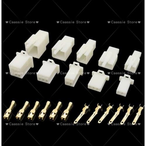 10set/lot 2.8mm 2/3/4/6/9 pin Automotive 2.8 Electrical wire Connector Male Female cable terminal plug Kits Motorcycle ebike car