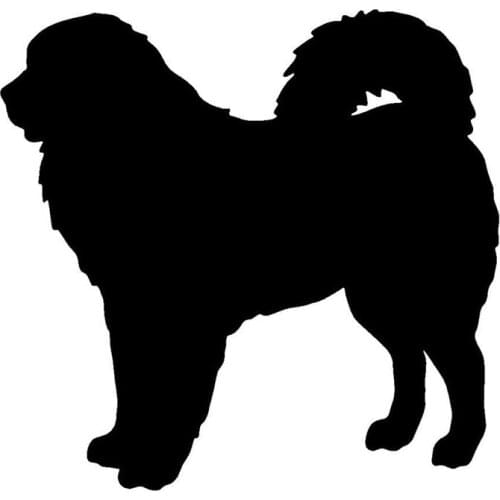 13.2*12.7CM Tibetan Mastiff Dog Motorcycle Stickers Personalized Cartoon Car Window Decorative Decals C6-0922