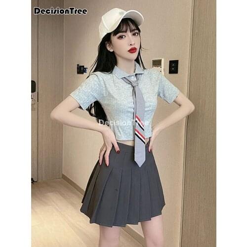 2021 jk uniform short sleeve japanese school uniforms for girls sailor pleated skirt jk sets uniform school students clothes
