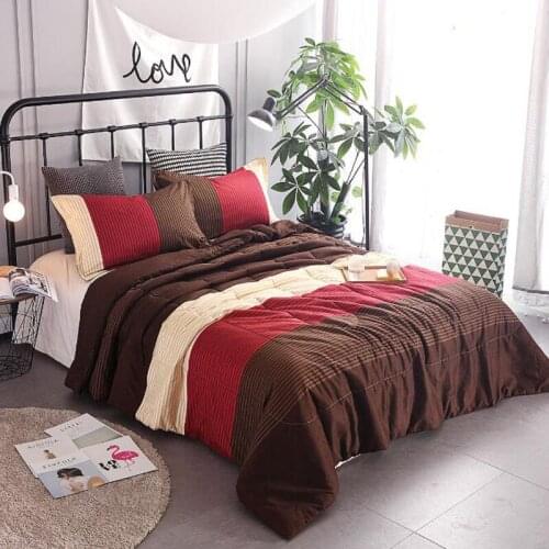 3pcs Polyester Summer Quilt Spring Autumn Blanket Thin Quilt With Pillowcases In Air-conditioning Room