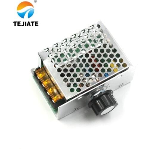 AC 4000W 220V SCR Voltage Regulator Adjust Motor Dimmer Speed Control Thermostat Electric DIY Kit High Power