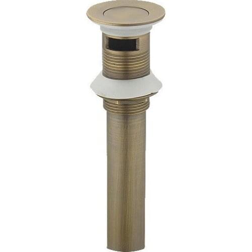 Antique Brass Flip Top Bathroom Sink Basin Waste / Drain With Overflow asd007