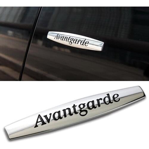 Avantgarde Emblem Car Body Fender Sticker Metal Logo Badge For Mercedes Benz AMG C E Class C180 C200 C205 C207 C220 C300 C320 CL