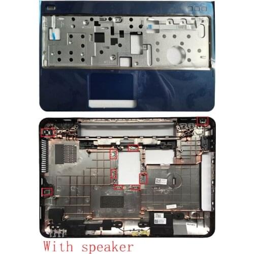 NEW Bottom Base Case Cover&Palmrest upper case cover for DELL Inspiron 15R N5110 M5110 39D-00ZD-A00 With speaker/Without speaker