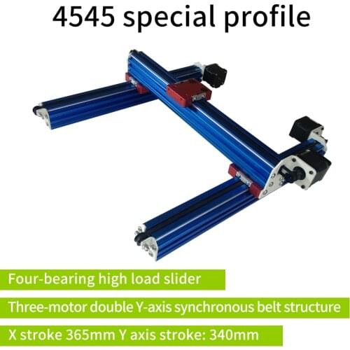 DIY synchronous belt linear module linear guide two axis laser engraving machine CNC gantry structure module