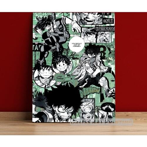 Canvas Anime deku My Hero Academia Pictures Home Decoration Paintings Poster HD Prints Wall Art Modular Living Room Framed