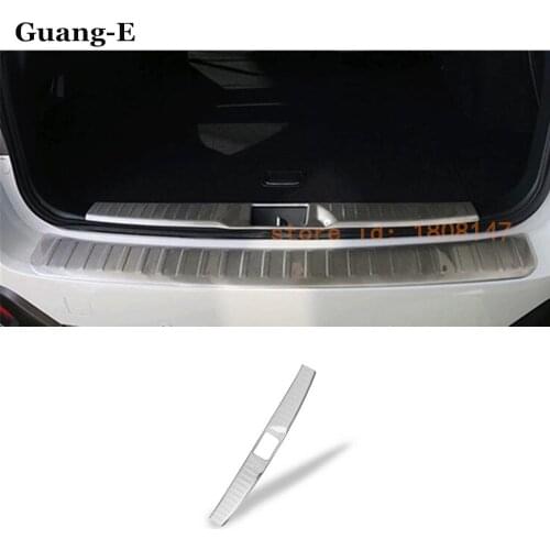 Car Cover Detector Stainless Steel Inner Built Rear Bumper Trim Plate Pedal Parts 1pcs For Subaru Outback 2015 2016 2017 2018