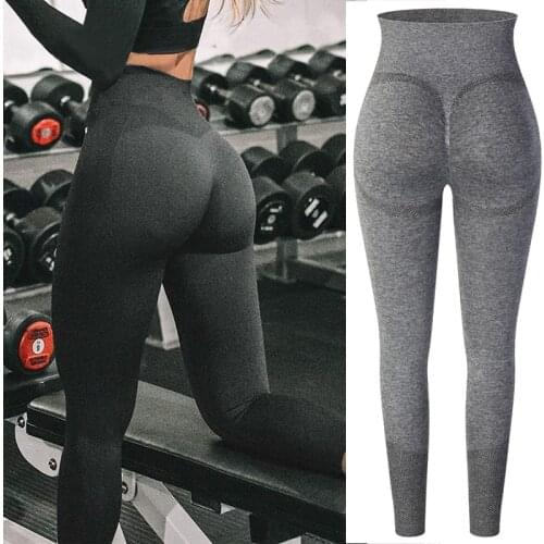 High Waist Hollow Out Leggings Women Seamless Fitness Scrunch Booty Legging Butt Lift Workout Gym Leggins Push Up Slim Pants