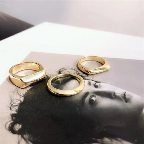 Women's Gold Rings MENGJIQIAO China