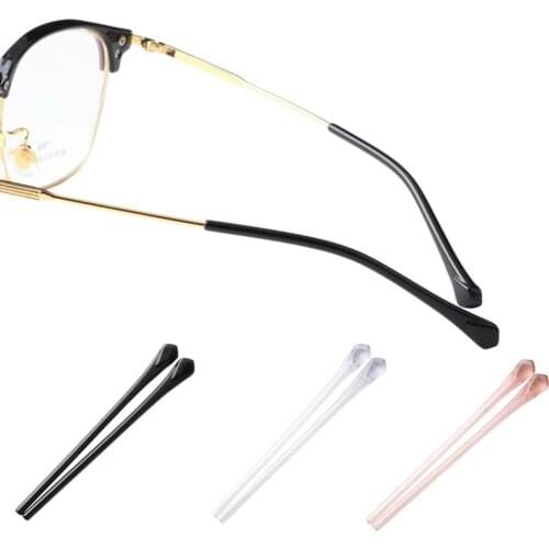 Trendy Plank Glasses Ear Hooks Prevent Allergies Rubber Glasses Foot Cover Eyeglasses Anti-skid Sleeve Eyewear Accessories