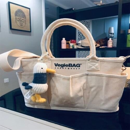 Fashion Canvas Letter Shoulder Crossbody Bags For Women Large Capacity Handbags Tote Bags 2021 Female Commuter Solid Mommy Bag