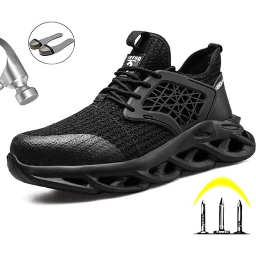 2020 New Mens Safety Shoes Work Safet Boots Steel Toe Work Shoes Lightweight Men Boots Puncture-Proof Work Boots Men Shoes 47
