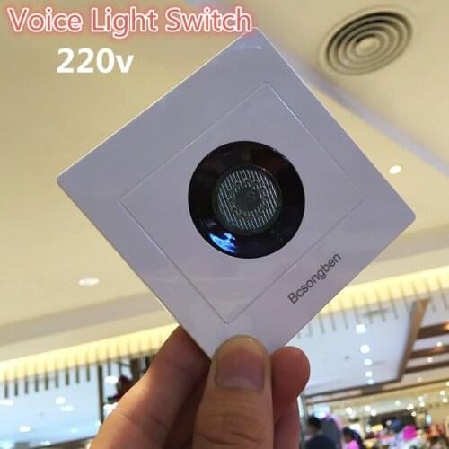 Commonly Home Use 220V 50Hz Sound and Lighting Controlled Energy-Saving Switch Wall Panel Switches CM067