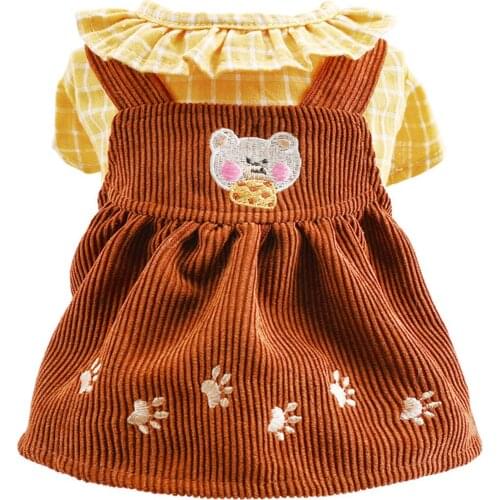 Ruffle Dog Dress With Buckle Doggie Outfits Birthday Gift Wedding Dress Formal Dress