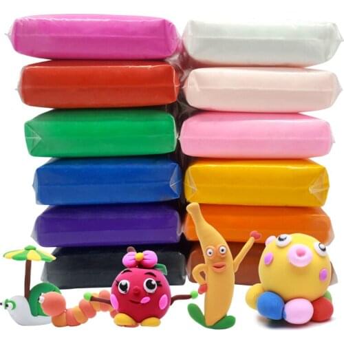 495g 36 Colors/set Polymer Clay Sliming Air Dry Antistress Molding Clay Colorful Light Plasticine Educational Soft Dough Toy