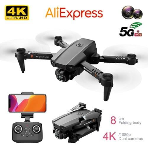 Mini RC Drone UAV Quadrocopter WiFi FPV with HD Dual Camera 4K Flying Wing Machine Altitude Ho
