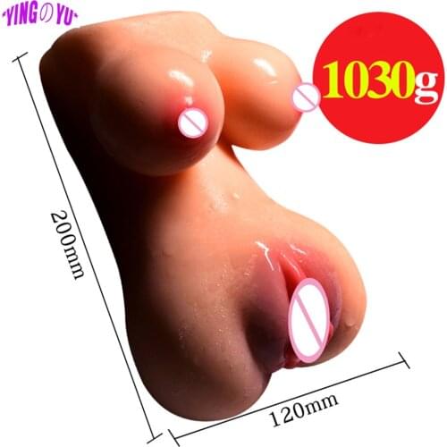 Realistic Vagina Anal Male Masturbator Big Breast Pussy Ass Adult Erotic Sex Toys For Men Penis Pleasure Anus Oral Sex Massager