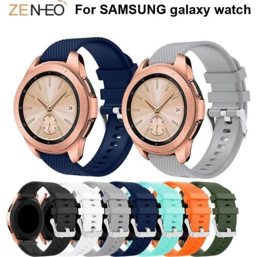 42mm watchband Silicone for Samsung Galaxy smart Watch 20mm strap Replacement wristband For Samsung Gear sport S2 Accessories