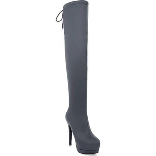 Big Size 9 10 11 12 thigh high boots knee high boots over the knee boots women ladies boots shoes woman winter boots women