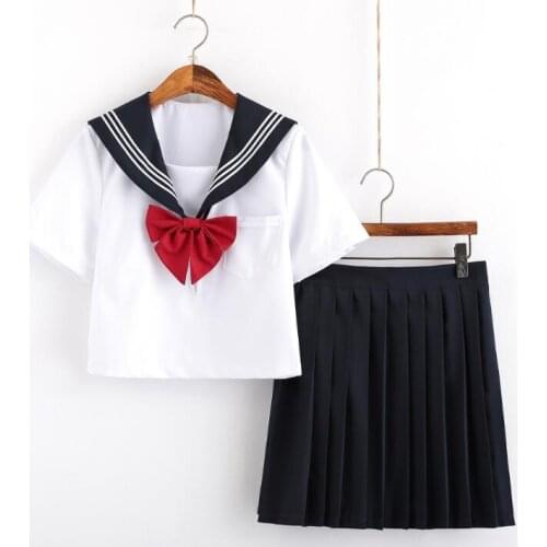 School uniform Sailor dress Japanese School Preparatory JK Summer Spring