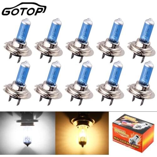 10pcs H7 100W 24V Super Bright Halogen Bulbs White Fog Lights Car Light Auto Halogen Lamp Bulb Driving Lamp White Car Styling