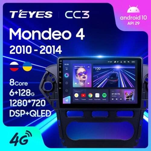 TEYES CC3 For Ford Mondeo 4 2010 - 2014 Car Radio Multimedia Video Player Navigation stereo Android 10 No 2din 2 din DVD