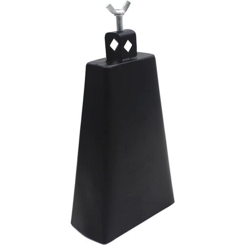 8 Inch Black Metal Cattlebell Cowbell Personalized Brass Cattle Cow Bell Percussion Instrument