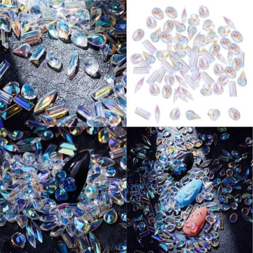 Nail Art Resin Jewelry Diamond 3D Nail Decor Crafts, 120pcs/Bag