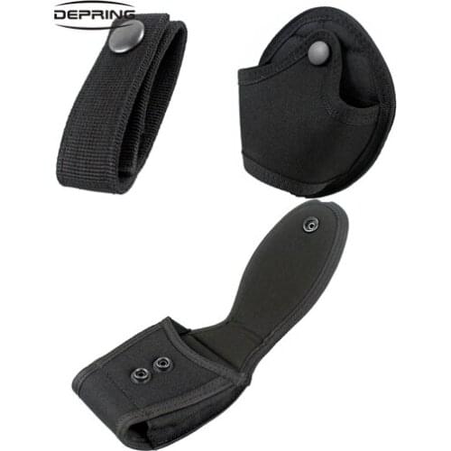 Military Security Handcuffs Case Enhanced Molded Belt Mounted Single Handcuffs Holder Multipurpose Coin Purse for Police