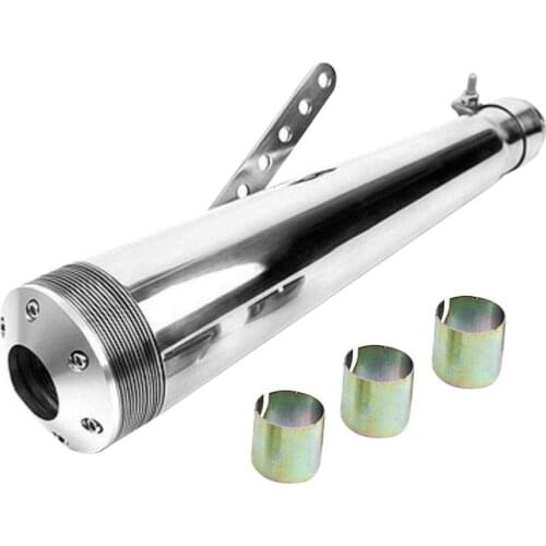 Motorcycle Exhaust Pipe Slip On Exhaust 45m 430mm With 3 adapters